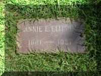 Annie E Ellison's Head Stone